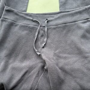 Brandy Melville Charcoal Waffle Knit Pants